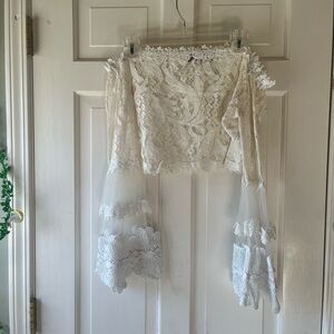 Akira Lace Shrug Top